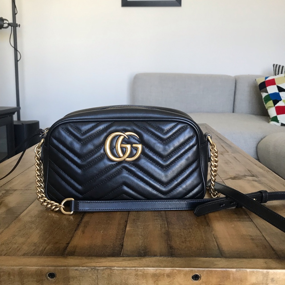 GG Marmont small matelassé shoulder bag